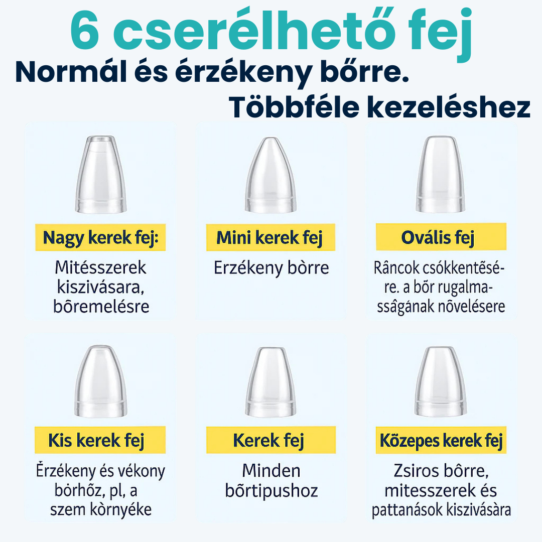 VIF DermaPure vákuumos pórustisztító – otthoni arctisztításhoz